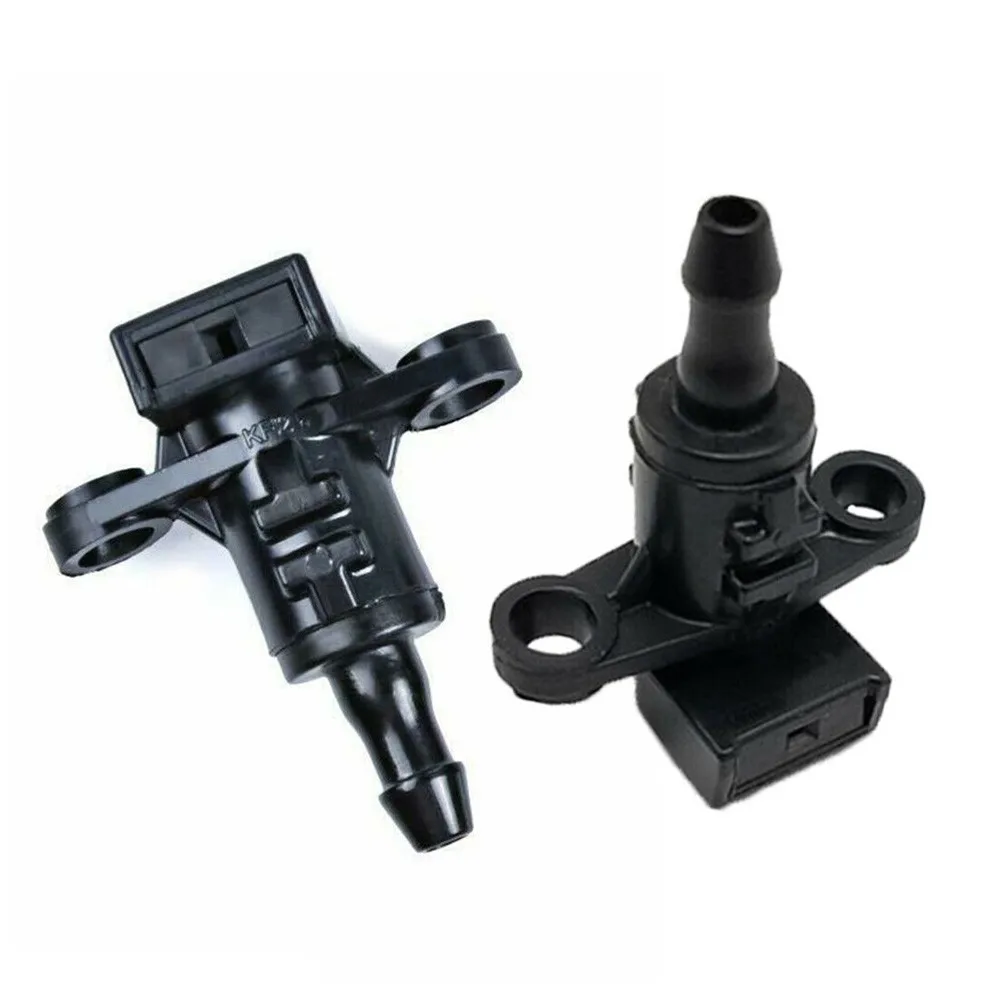 

2 шт., насадка для мойки автомобилей, черный пластик, подходит для Kia Rio 2011-2016, форсунка для омывателя переднего стекла-LH 986303X000, высокое качество