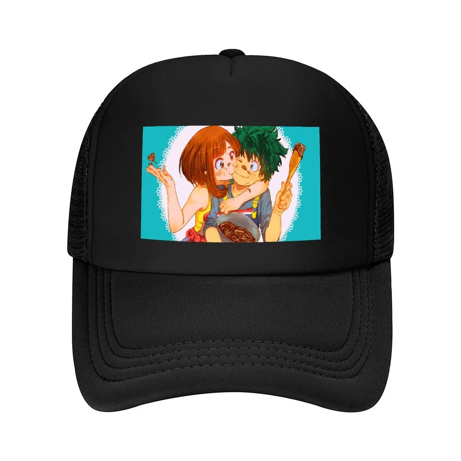 Uraraka & Deku Love - MHA BNHA Clase 1A Gorra de béisbol Gorra de hombre de lujo Gorra de invierno marinero para hombres Chica Hombres