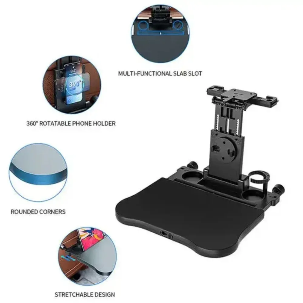 

Car Interior Small Table Board Car Rear Seat Dining Travel Writing Office Storage Bracket Multifunctional Folding Table Board
