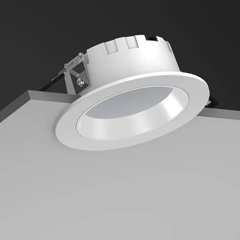 Możliwość przyciemniania Led typu Downlight wpuszczany sufit wewnętrzny salon przedpokój lada barowa biuro