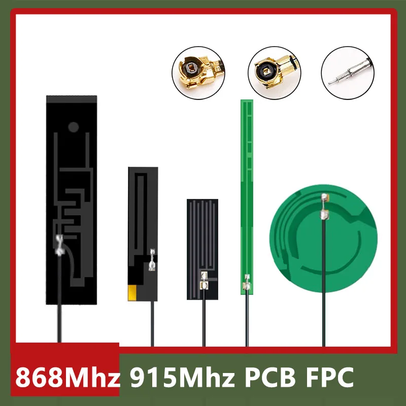 10pcs Enhance Signal Lora 868Mhz 915Mhz 860~940Mhz Omni WiFi Internal Antenna PCB FPC Board Flexible Built-in Aerial U.fl