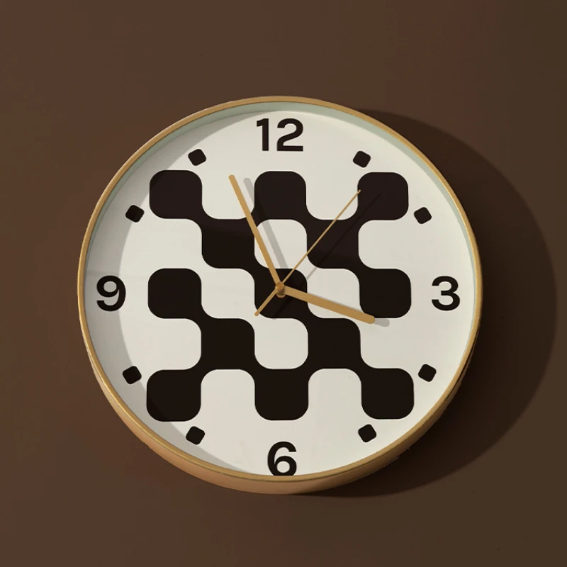 

Modern Creative Minimalist Art Wall Clock Nordic Living Room Bedroom Mute Clock Background Wall Decoration Clock