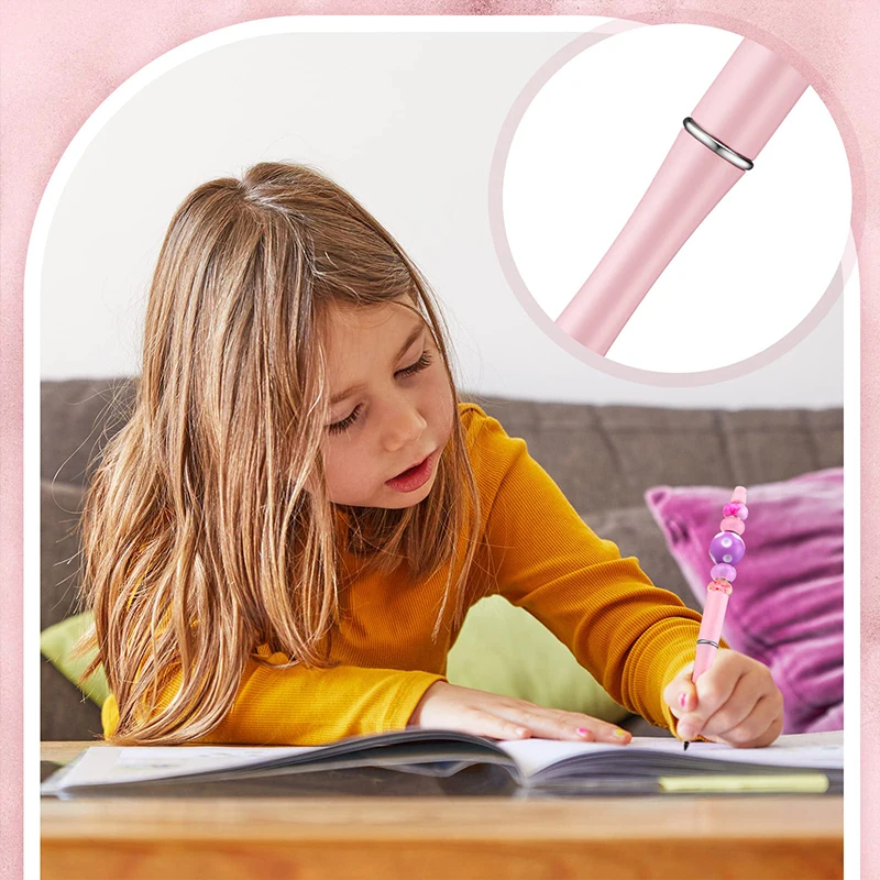 12 Stück Perle ewige Bleistifte Perlens tift Tinten loser Bleistift Kunststoff ewige Stifte Unendlichkeit wieder verwendbarer Bleistift für Kinder