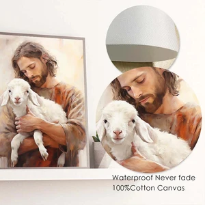 Schwarz -Weiß -Jesus -Glaube Cruz in Hill Poster Impression Malen moderne religiöse Bildschirmwandkunst HD -Bild für die Heimdekoration 10 Hauptverkaufsaufkleber Jesus Branco - №6