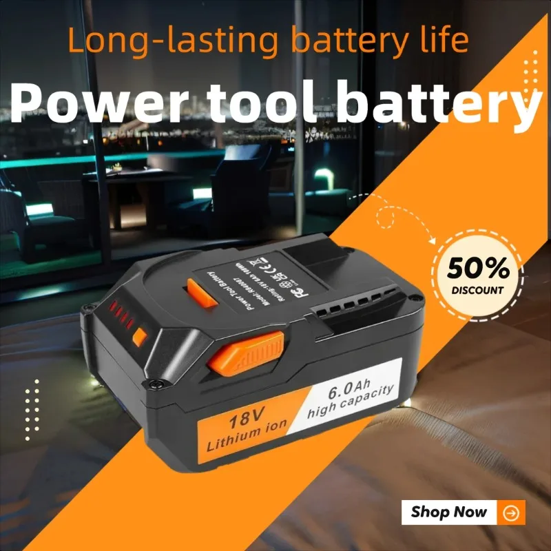 

18V 2000/4000/6000mAh For Rich R840087 R840085 Tool Lithium Battery