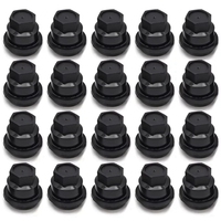 20Pcs Black Lug Nut Covers Cap For Chevrolet S10 Blazer & For GMC Jimmy Sonoma 15661036