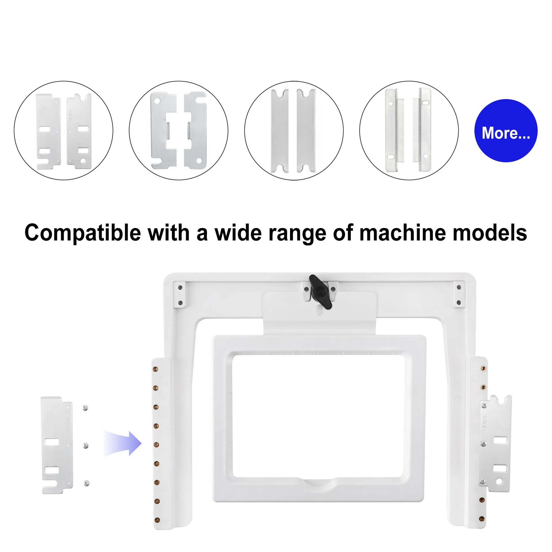 6-In-1 strong magnetic frame stretcher, suitable for Tajima Ruikema and other horse head machines, computer embroidery