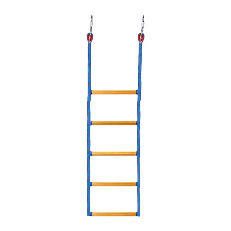 Rope Ladder For Boat 5-Step Extension Climbing Rope Strength Climbing Rope With 2 Hooks Rope Ladder For Inflatable Boat Kayaks