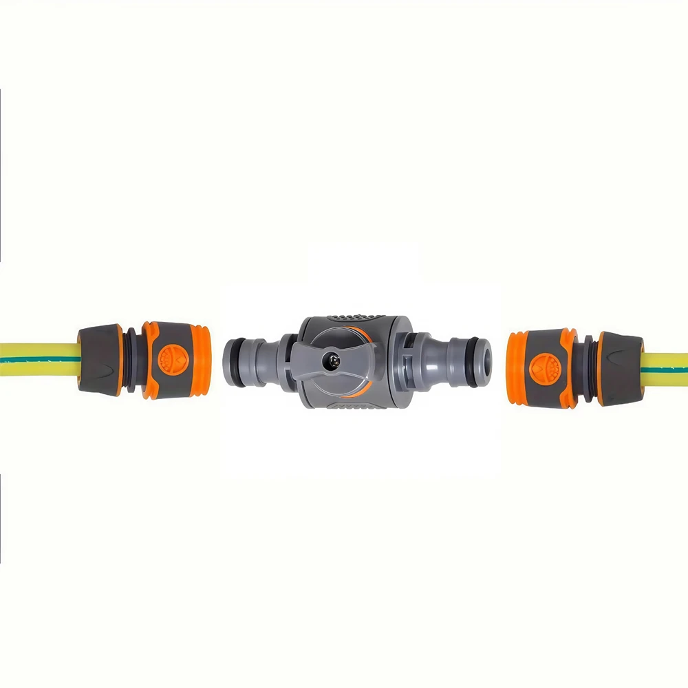 9-Piece Garden Hose Kit - Quick Connectors with Adjustable Valve, Durable Plastic for 12-16mm 1/2