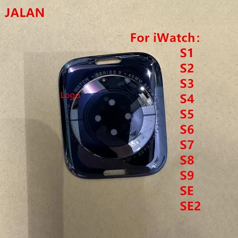 Rear Camera Glass Case for Apple Watch Series 9 8 7 6 5 4 3 2 1 SE SE2 GPS/LTE Back Cover with Charge Flex Circuit Back Glass