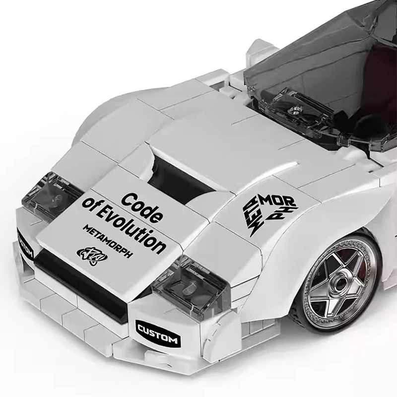 

POWERBLOCK масштаб 1:32, классическая модель спортивного автомобиля, комплект строительных блоков, серия суперкара, собранные игрушки, украшения, детский праздничный подарок