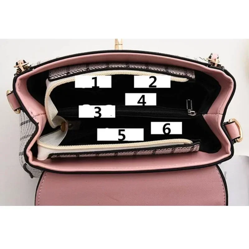 Korean Fashion Plaid Women's Bag сумка женская Shoulder Bag Diagonal Package Crossbody Bag Baogesmall сумка женская 2024 тренд