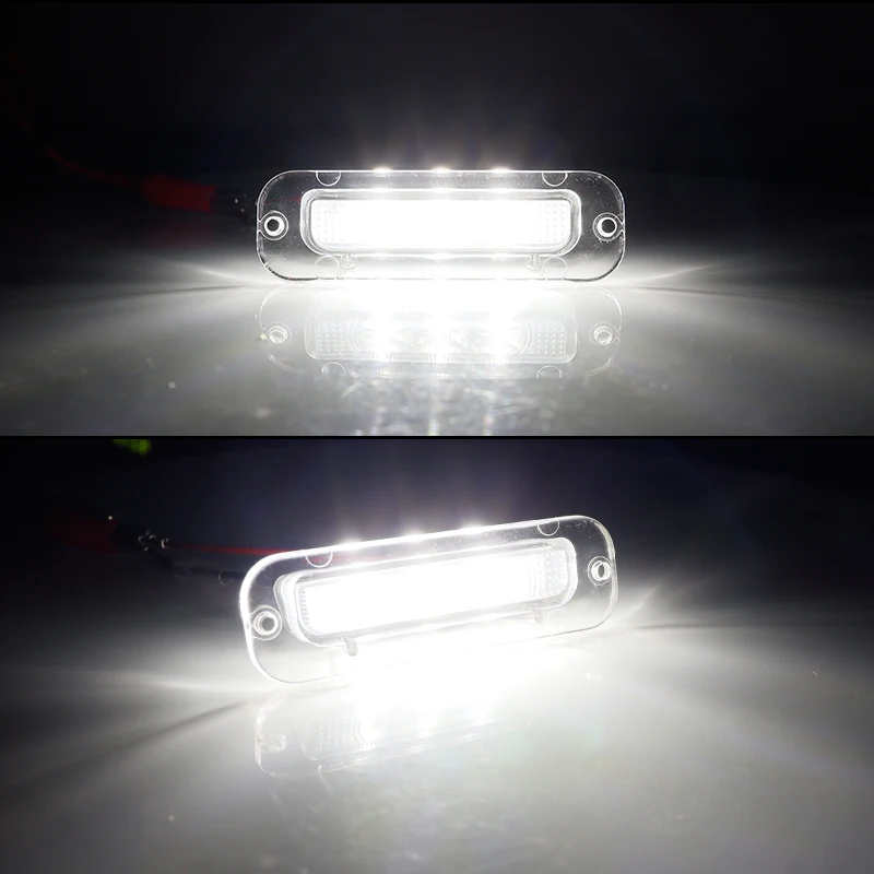 Car Xenon White LED License Plate Light For 1990-2012 Mercedes-Benz W463 G500 G550 G55 AMG License Plate Light,Canbus Error Free