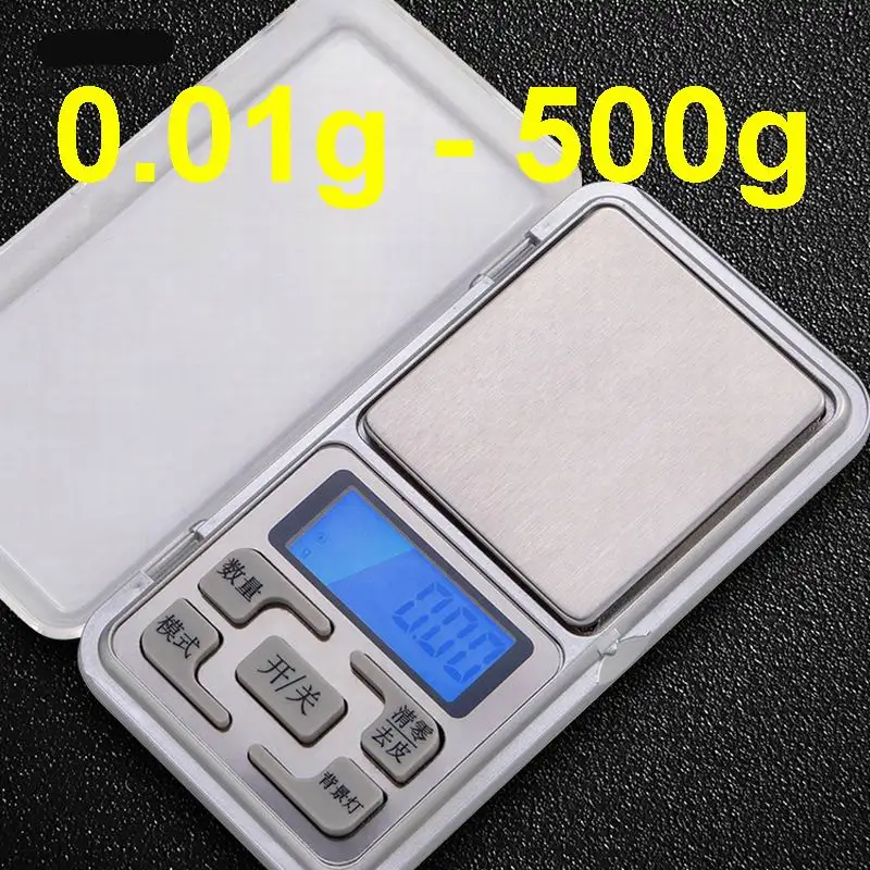 CC13 Accurate to 0.01g Maxmum 500g Electronic Scale Pocket Scale Ounce Karat Carat Gram Taiwan Liang without 2 AAA Batteries