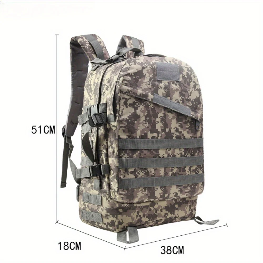 Multifunctional Outdoor Sports Camouflage Backpack Military Fan Mountaineering and Hiking Bag Shoulder Length 3D Attack Backpack