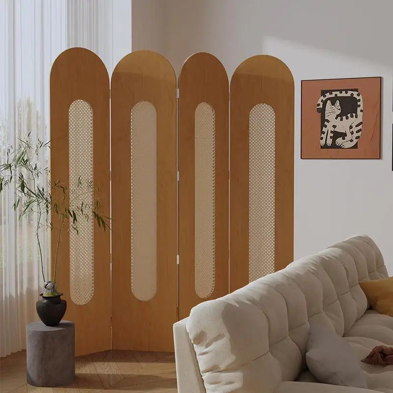 

Solid wood screen partition living room household French retro style dining room bedroom cover entrance folding