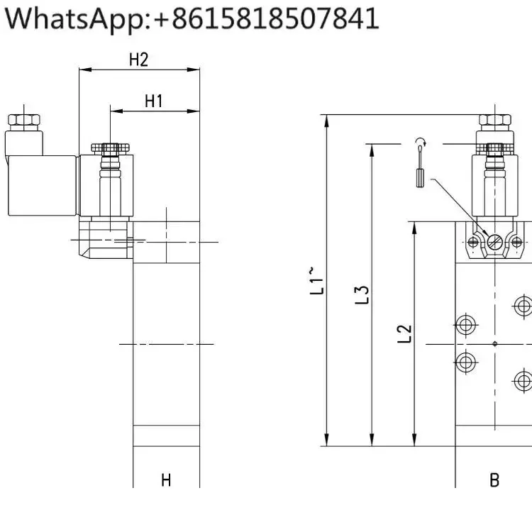 Solenoid valve 951-000-P15-23952-000-P15-23 two-position five-way plate type