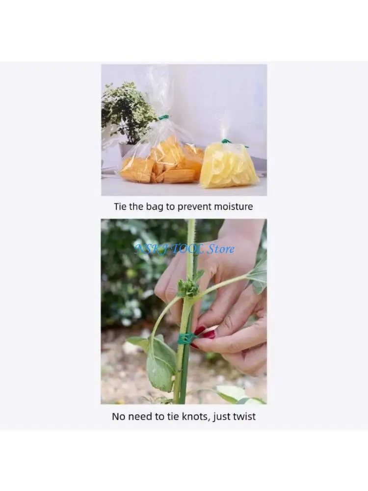 

L8RC Flexible Adjustable Length Plastic Coated Plant Support Wire Fit For Outdoor Gardening Corrosion Resistant Binding Ties