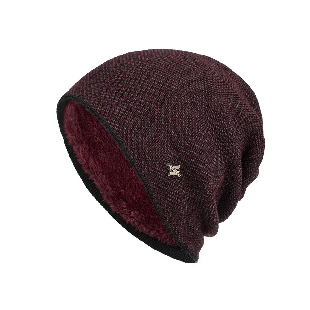 2024 Thick HONGHE Beanies for Women Men Casual Knit Skull Cap Soft Stretch Cable Knitted Hat Outdoor Fashion Warm Stocking Hats