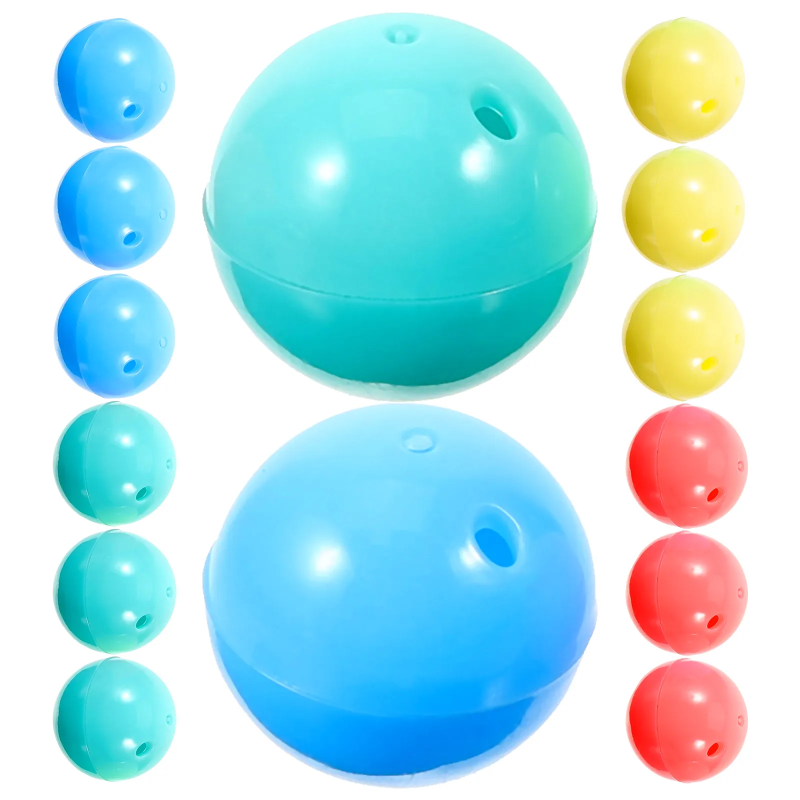 

20Pcs Refillable Vending Machine Capsules Mini Balls Open Shell for DIY Party Favor Packaging Birthday Events Round Capsules