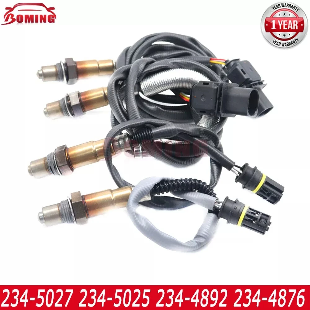 4x 234-5027 234-5025 234-4892 234-4876 NEW Up&Downstream Air Fuel Ratio O2 Oxygen Sensor For BMW 535i 535xi 3.0L L6