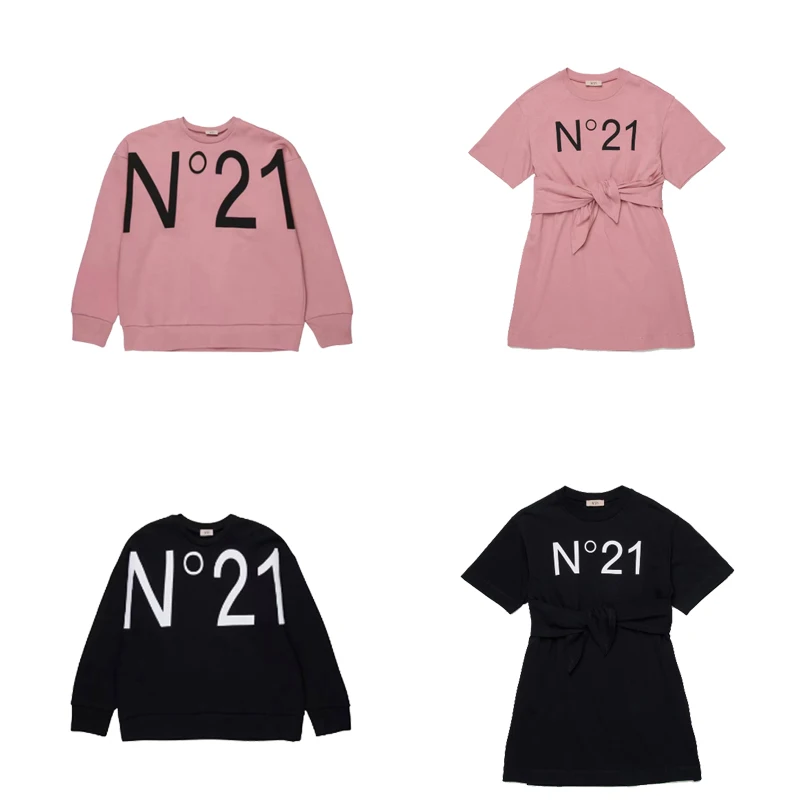 

Детские толстовки ss26, шорты с милым принтом для мальчиков и девочек, платье-свитер в стиле принцессы, комплекты одежды