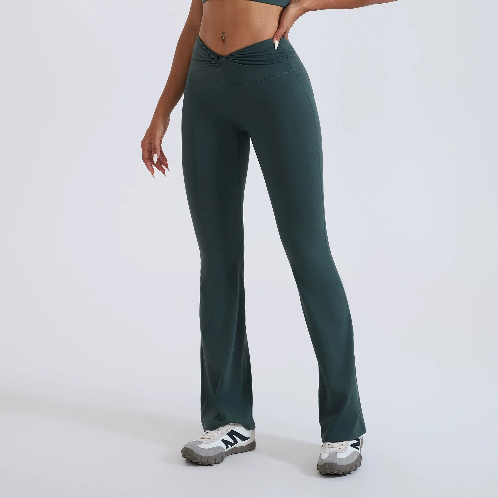Hit Product Women Wide Leg High Stretch Yoga Leggings Fitness Training Outdoor Recreation Women Yoga Pant High Waist Bell-bottom