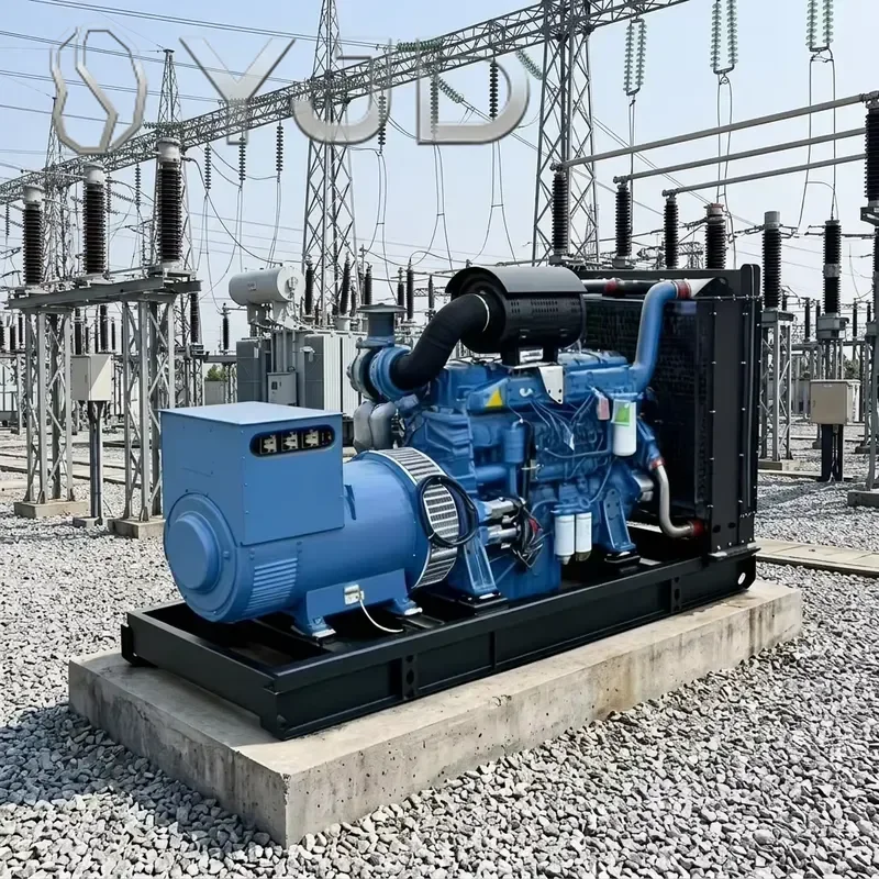 YJD Yuchai 250kW Water-Cooled Diesel Generator Set 24V Electric Start Silent Type Open Frame Remote Control ATS 1800 RPM