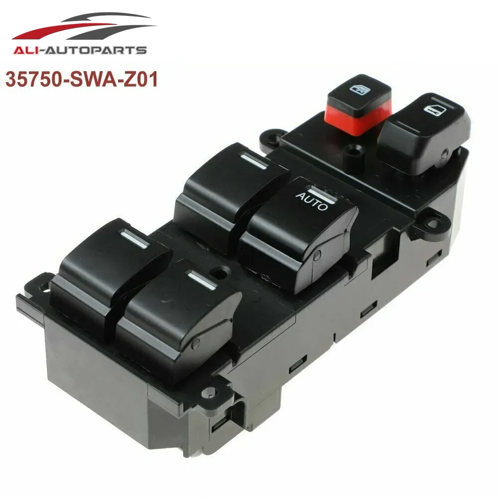 35750-SWA-Z01 Front Right RHD Master Power Window Control Switch Button For Honda CRV CR-V EX 2007 2008 2009 2010 2011