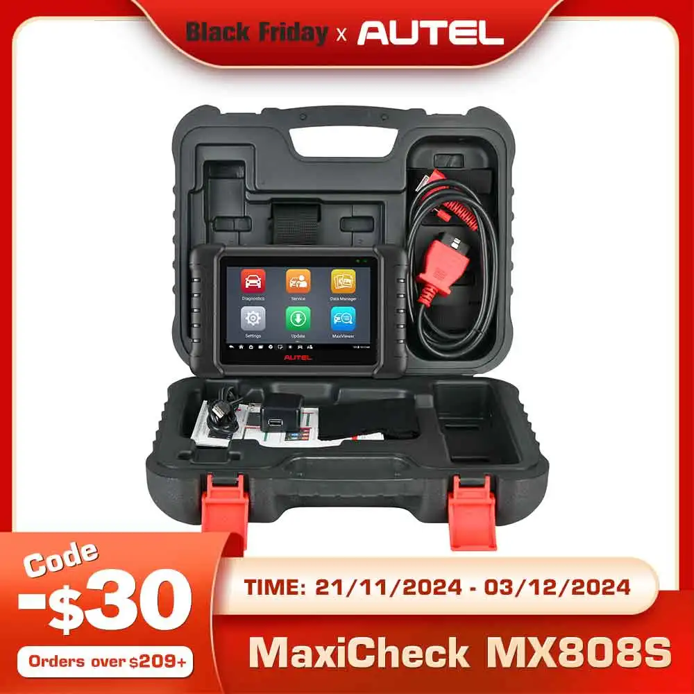 Autel MaxiCheck MX808S OBD OBD2 Scanner Car Bi-directional Diagnostic Tools Active Test 28+ Services Same as MK808S PK MX808