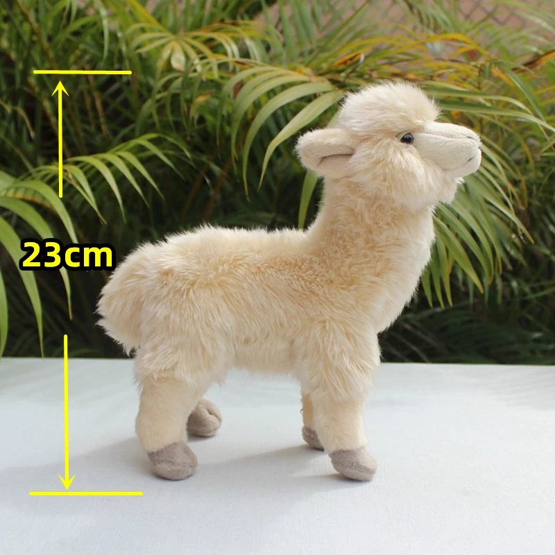 Alpaca High Fidelity Anime Cute Plushie Vicuna Plush Toys Lifelike Animals Simulation Llama Stuffed Doll Kawai Toy Gifts For Kid