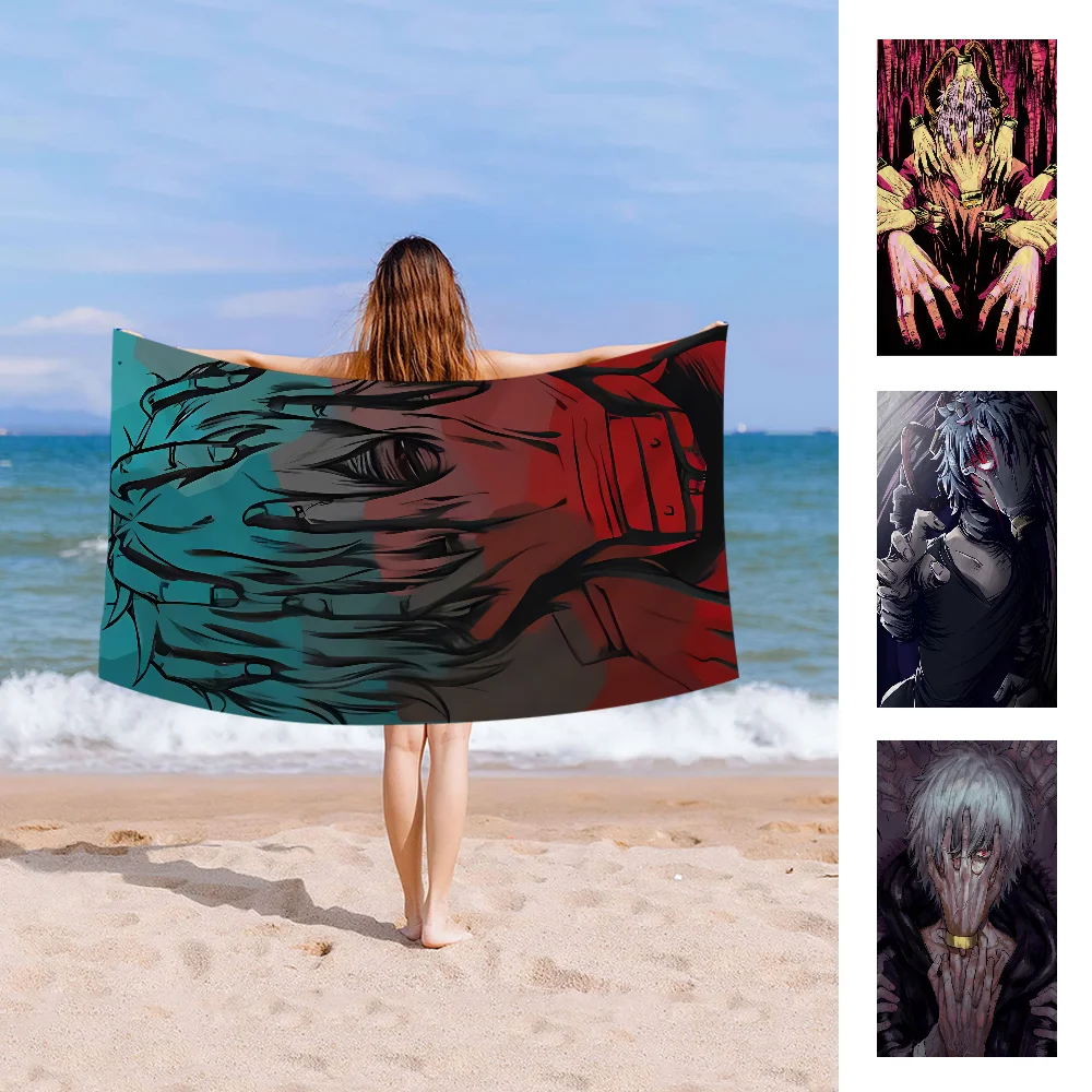 

My Hero Academia Tomura Shigaraki Microfiber Blanket Quick Drying Beach Towels Oversized Printing Super Absorbent Pool Towel