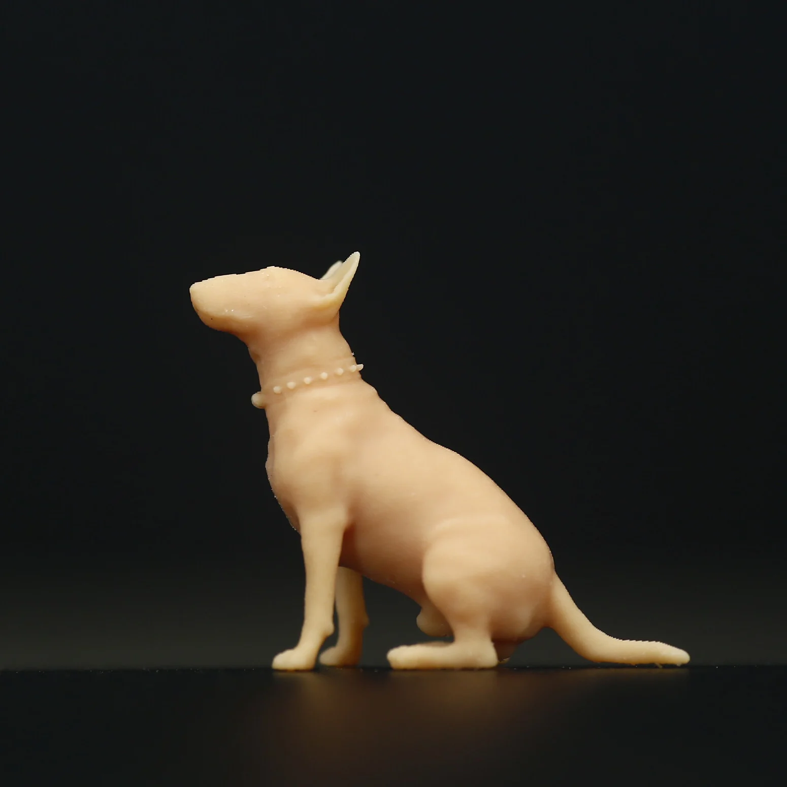 A233 1/87 1/64 1/43 Golden Retriever Bullhead Terrier Chai chien figurine Miniature modèle accessoires Collection de photographie créative