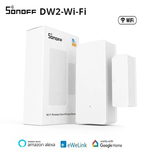Imagen 2 del producto Sonoff DW2 Smart Home Security e-WeLink WiFi alarma de puerta y ventana enlace inteligente remoto WiFi interruptor con Alexa Google Home