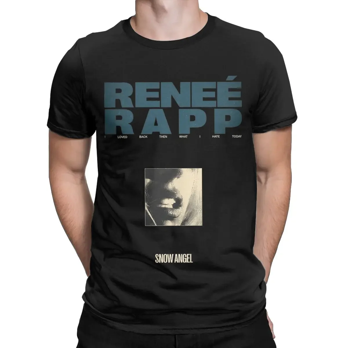 Renee Rapp Snow Angel T Shirt for Men Pure Cotton Funny T-Shirts O Neck Tees Short Sleeve Tops New Arrival