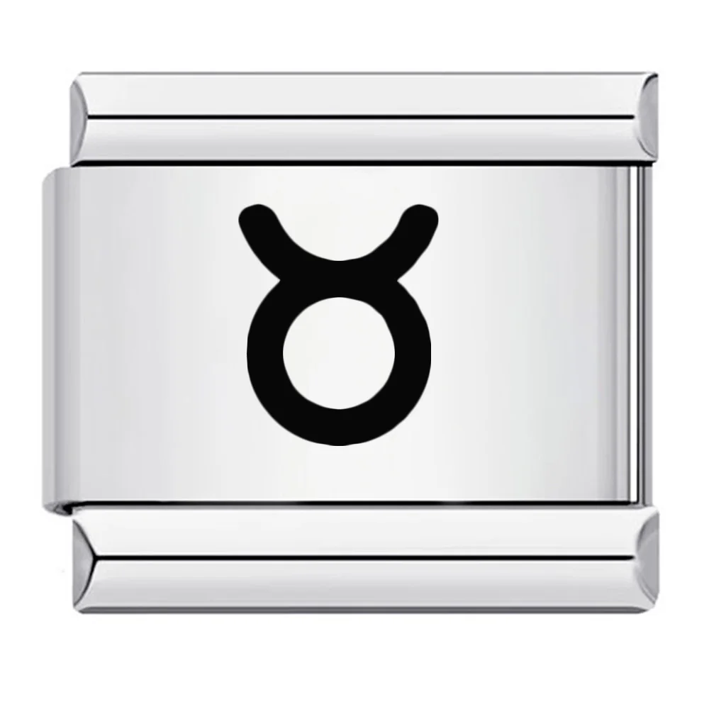 1 Stück elastische Charms, italienischer Link, passend für 9 mm Edelstahl, klassische 12 Konstellationen, Laser-Armreifen, DIY-Schmuckzubehör – Detail 2