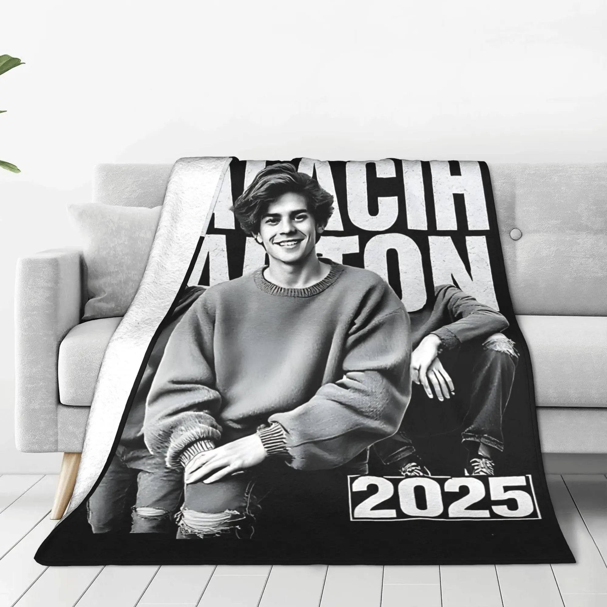 Malachi Barton Actor Tour Warm Soft Blanket  Students Plush Throw Blanket Fashion Home Decor Flannel Bedspread Sofa Bed Cover