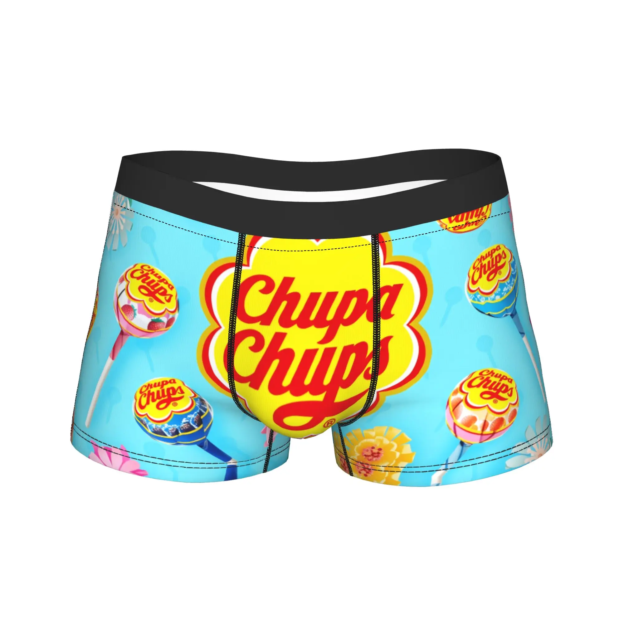 

Candy Chupa Chups Forever Fun Underwear Man Shorts Briefs Breathable Boxer Shorts High Quality Customs Plus Size Underpants