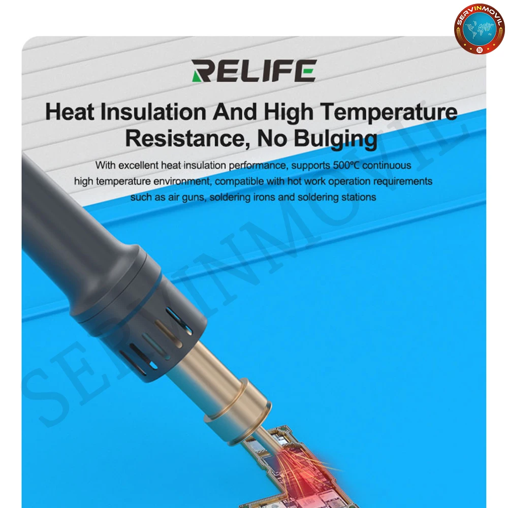 RELIFE RL-004DQ 820*370mm 35-inch Extra Large Silicon Insulation Pad Work Mat For Electronic Phone Laptop Repair Soldering Mat