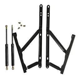 2x 리프트 업 보관 침대 경첩 노력 절약 가스 스트럿 침대 리프트 메커니즘