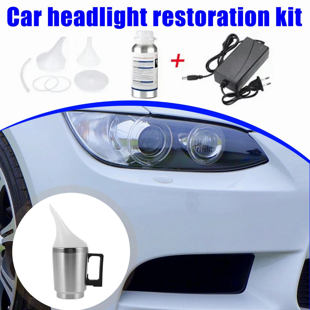 

Car Headlight Polishing and Repair Tool Headlight Refurbishment Kit Heated Atomizer Cup Electric Heating Cup And Repair Tool