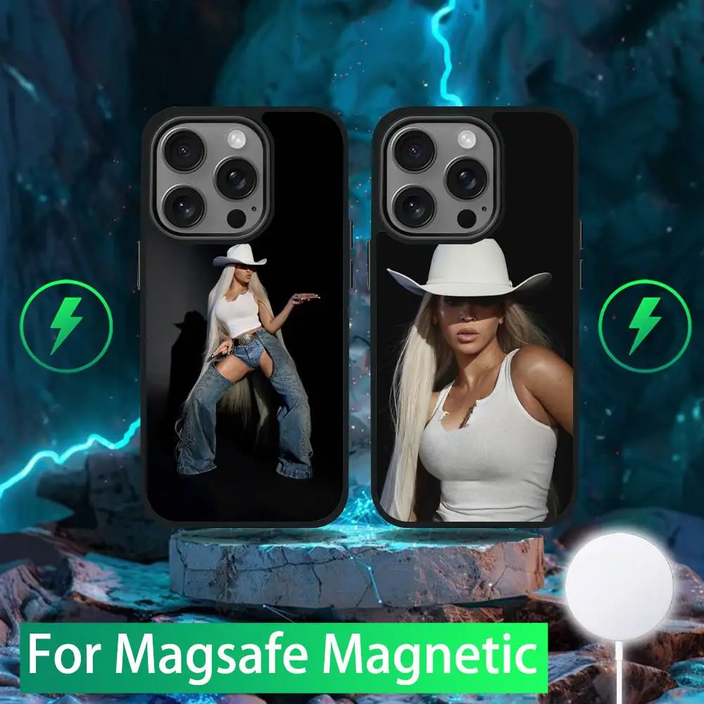 

B-Beyonce Cowboy Texas Hold Em Phone Case For iPhone 16,15,14,13,12,11,Pro,Max,Plus,Mini,SE Magsafe Magnetic Wireless Charging