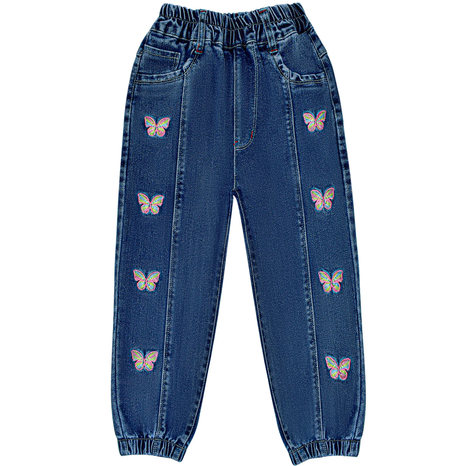 

Children's Jeans Toddler Girls Embroidered Denim Trousers Baby Girls Cowboy Pants Children Clothing