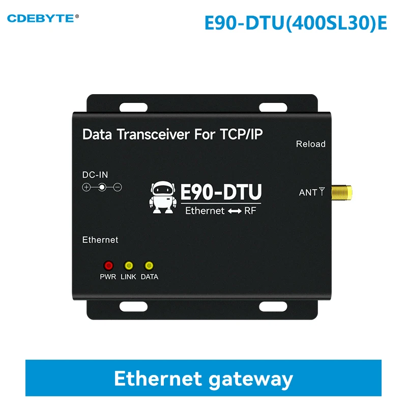 

LoRa Wireless Data Transmission Gateway 433Mhz Ethernet Gateway 30dBm CDEBYTE E90-DTU(400SL30)E MQTT Protocol RSSI LBT Modbus