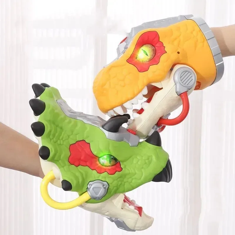 Dinosaur Hand Puppet Toy Early Development Activity Toy Animal Hand Puppet for