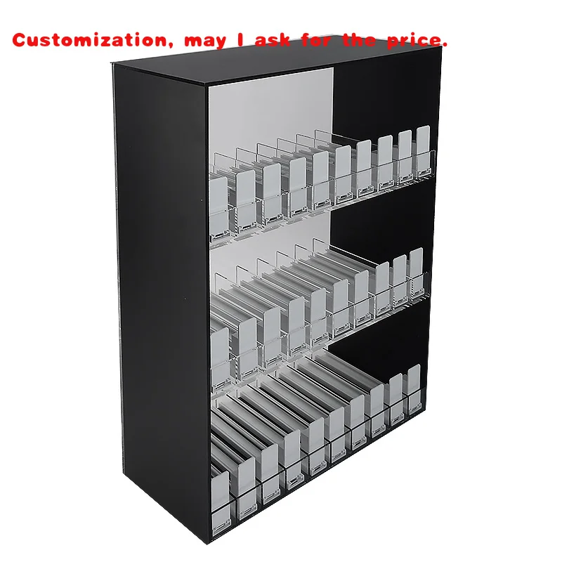 

custom.Auto Feed Products Spring Loaded Counter Shelf Pusher Acrylic Shelves Smoke Display Stand Smoke Shop