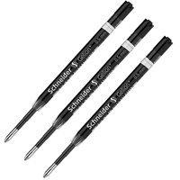 3pcs Schneider G2 Gelion+ Gel Pen Refills for Retractable Writing Pen 0.5mm Black Blue Ink G2 European Standard Office Supplies