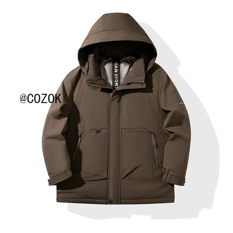 

COZOK Men's Down Jacket Designer Clothes Men Short Jackets Lightweight Padded Jackets Casual Man Sack Male Cold Coat for Winter