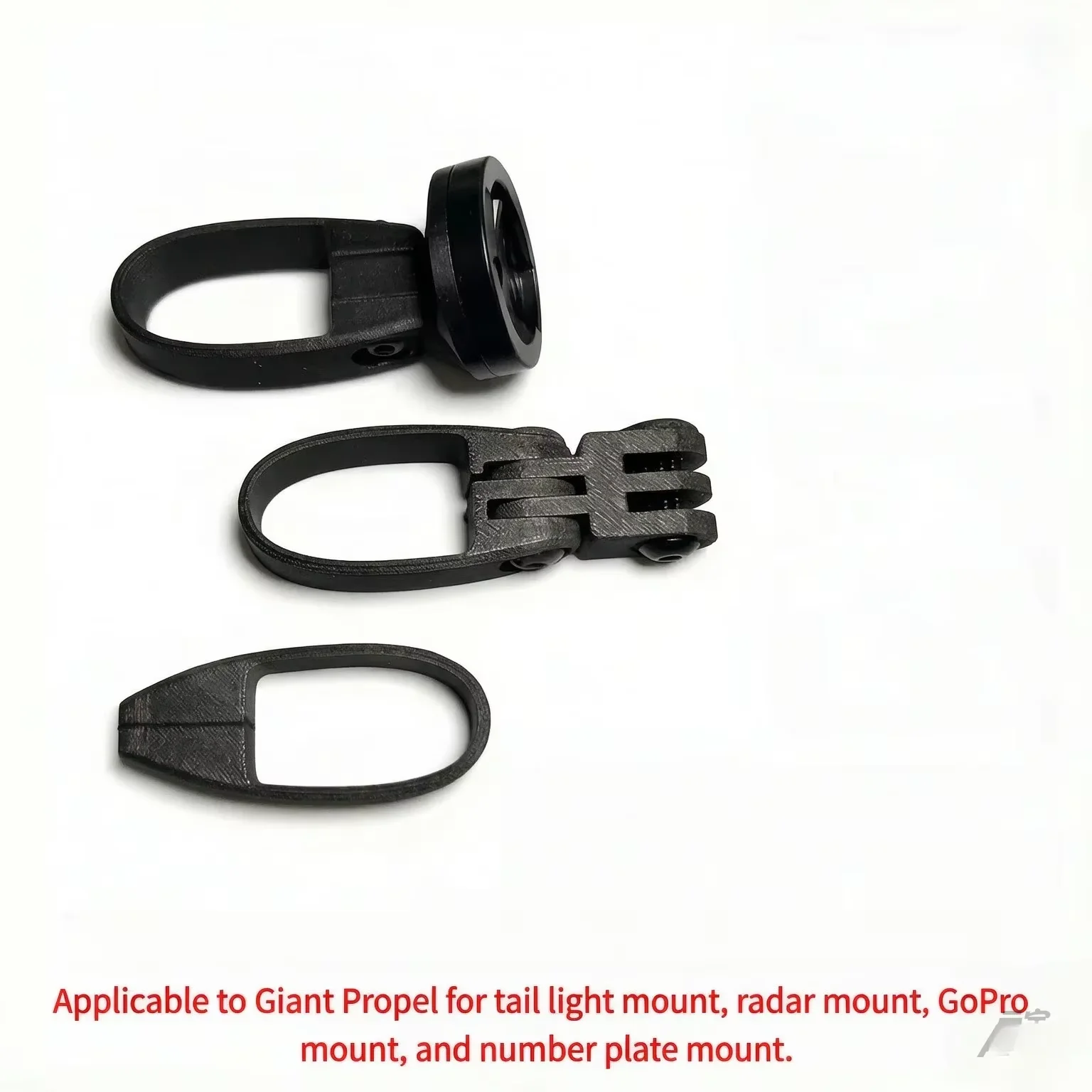 Tail Light Radar Mount Action Camera Number Plate Holder FOR Giant Propel, No Seatpost Removal Adjustable Base Direction