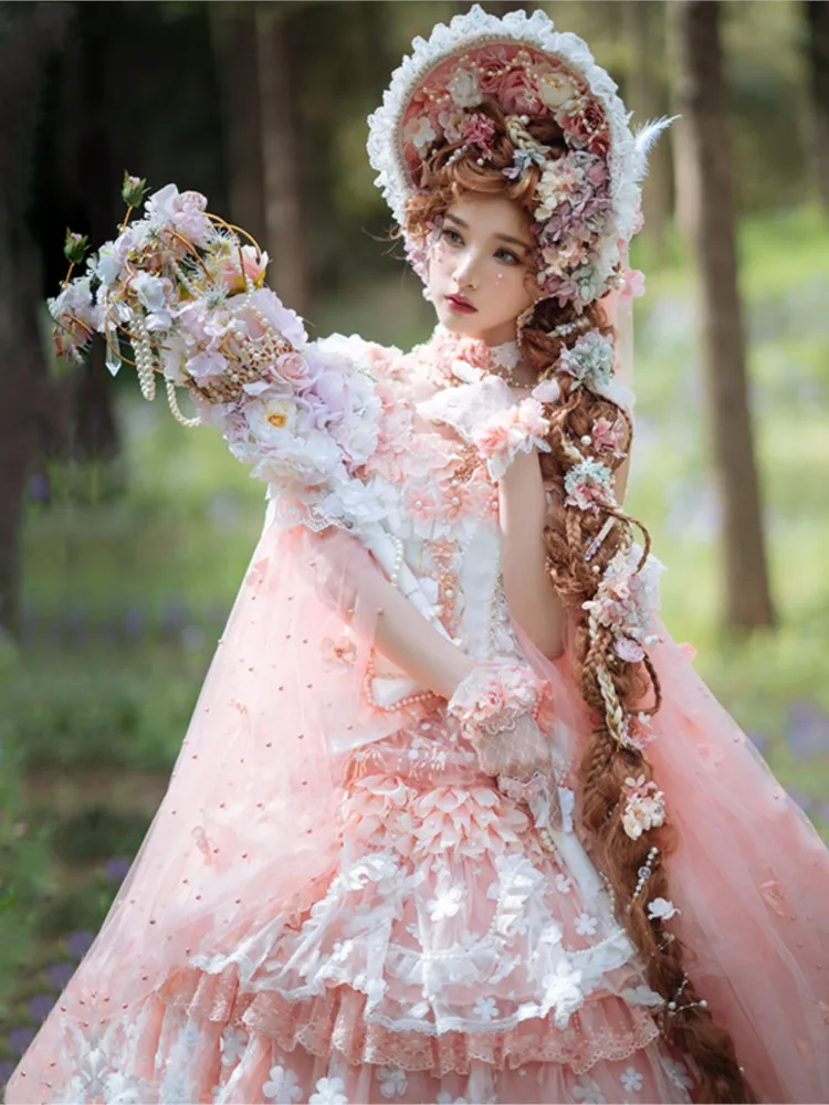 Vestido de novia de flores, marca nacional de gasa